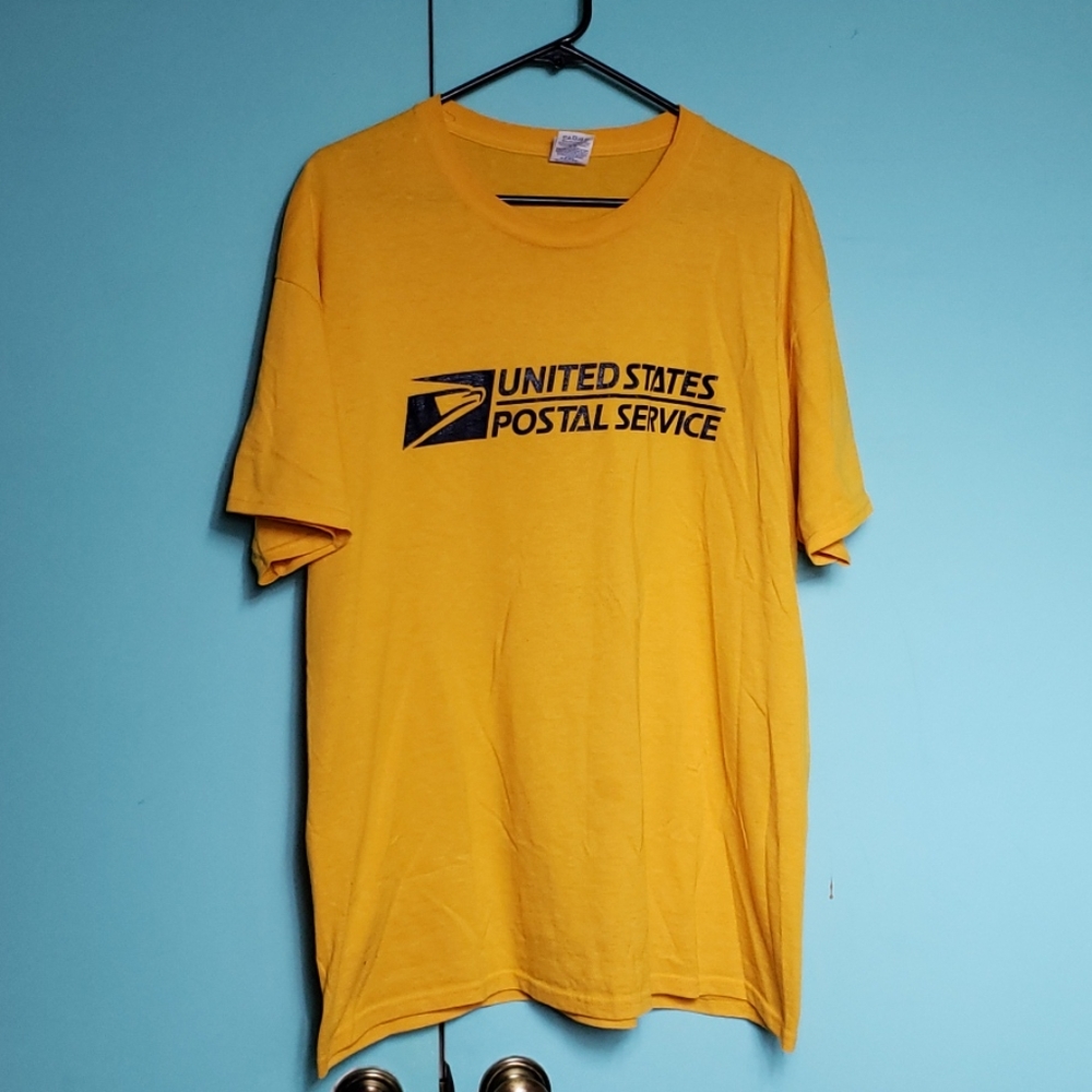 Gildan USPS Yellow-Blue T-Shirt